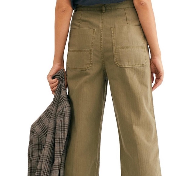 NWT Free People Sunday Skies Wide Leg Pants - Picture 3 of 4